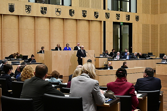 Blick in das Bundesratsplenum.