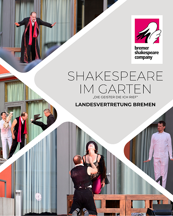 Eindrücke von der Veranstaltung "Shakespeare im Garten" in der Landesvertretung Bremen