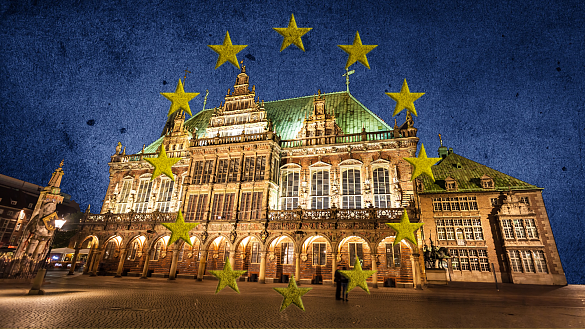 Bremer Rathaus mit Europa Sternen