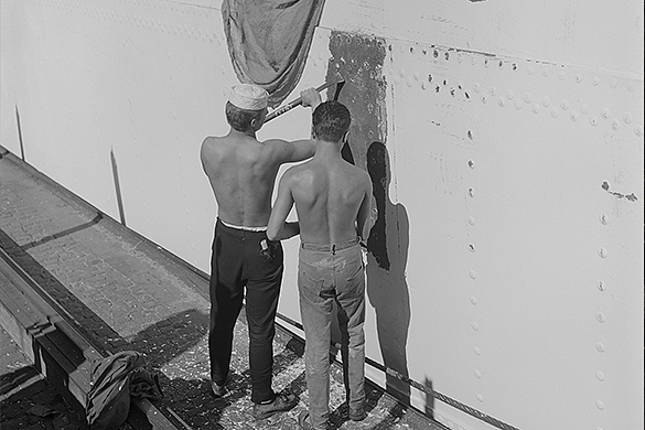 Schiffsjungen bei der Arbeit 1959