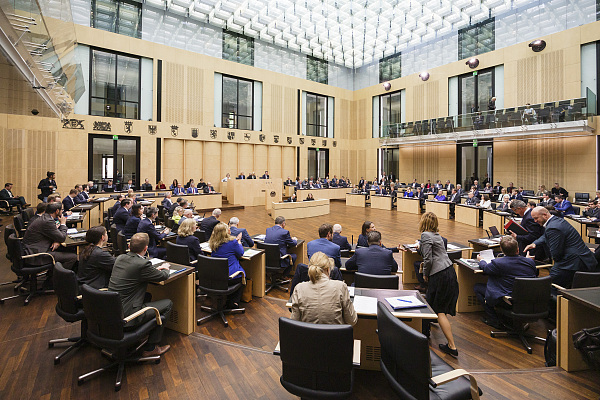 Blick in das Bundesratsplenum