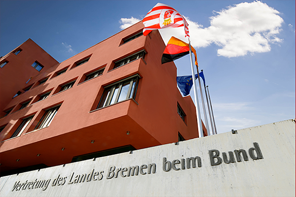 Vorderansicht der Landesvertretung Bremen