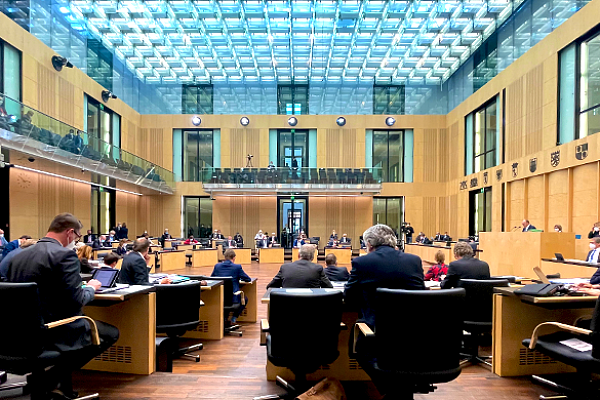Blick in den Plenarsaal des Bundesrates